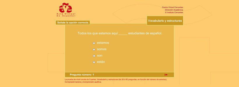 Spanish proficiency test online