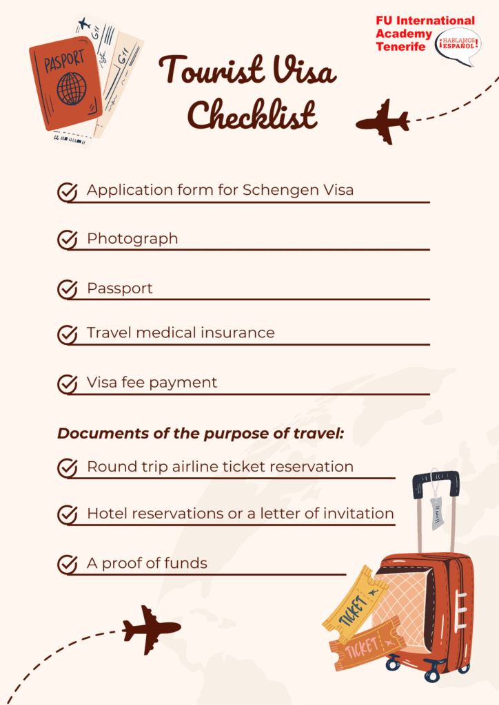 Tourist visa application for Spain checklist